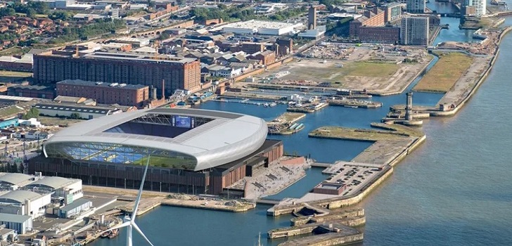 El Everton recibe el visto bueno de Liverpool a su nuevo estadio de 500 millones